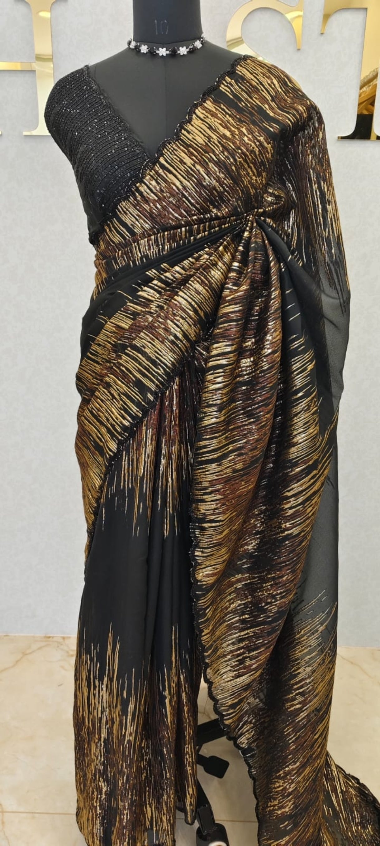 Turkish organza saree