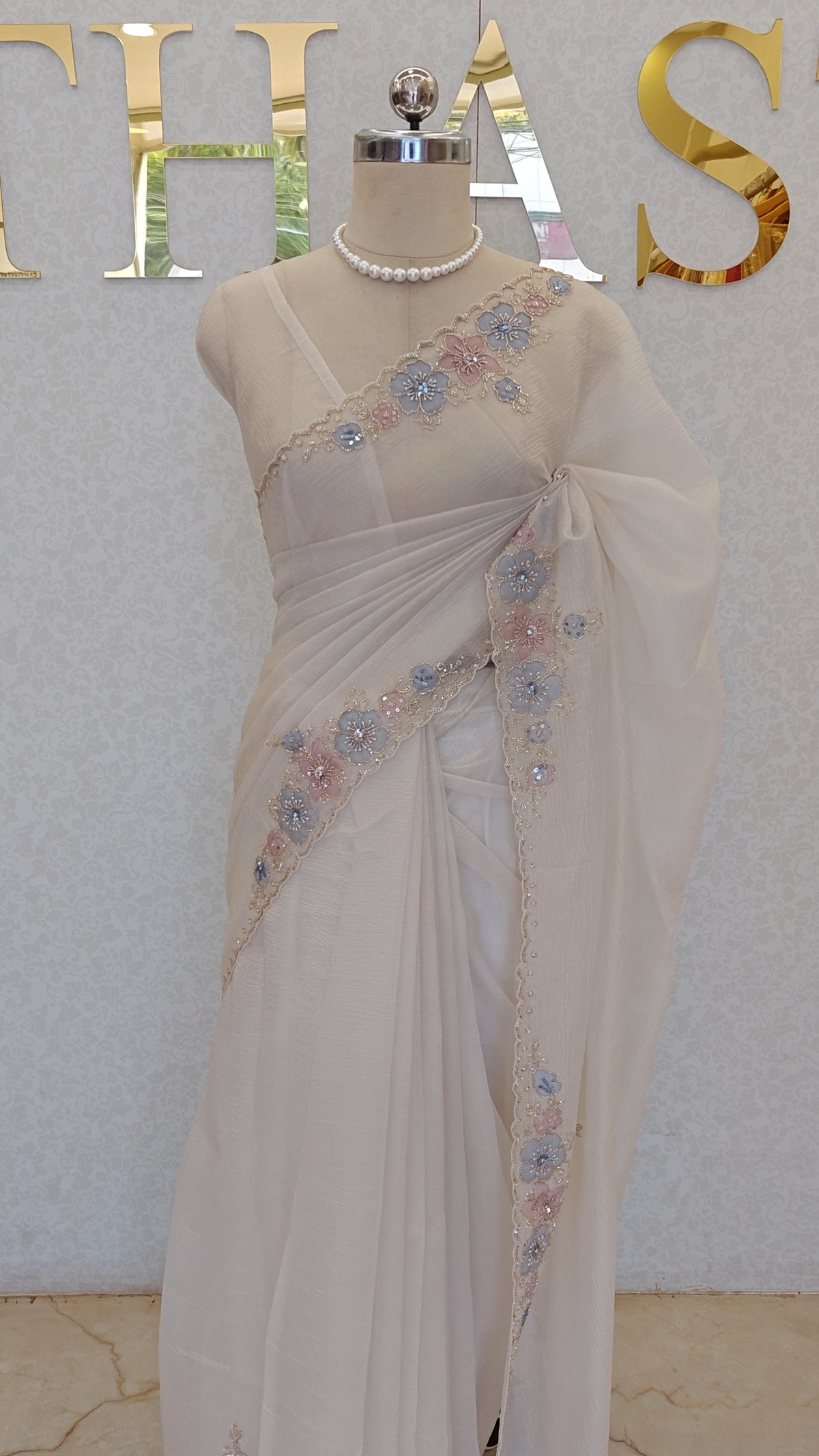 CRUSH ORGANZA SAREE