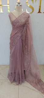 GLASS ORGANZA SAREE