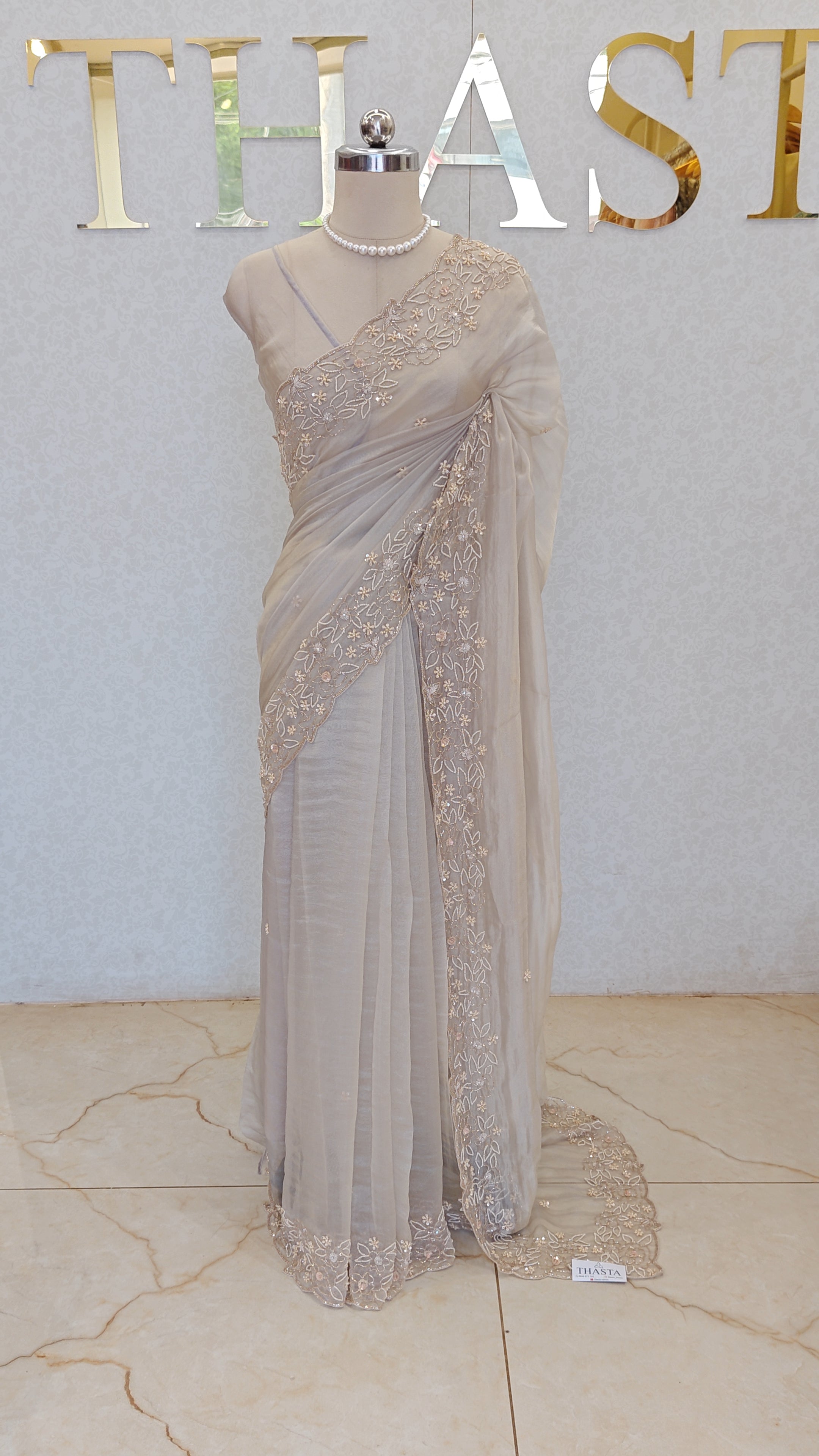 CRUSH ORGANZA TISSUE