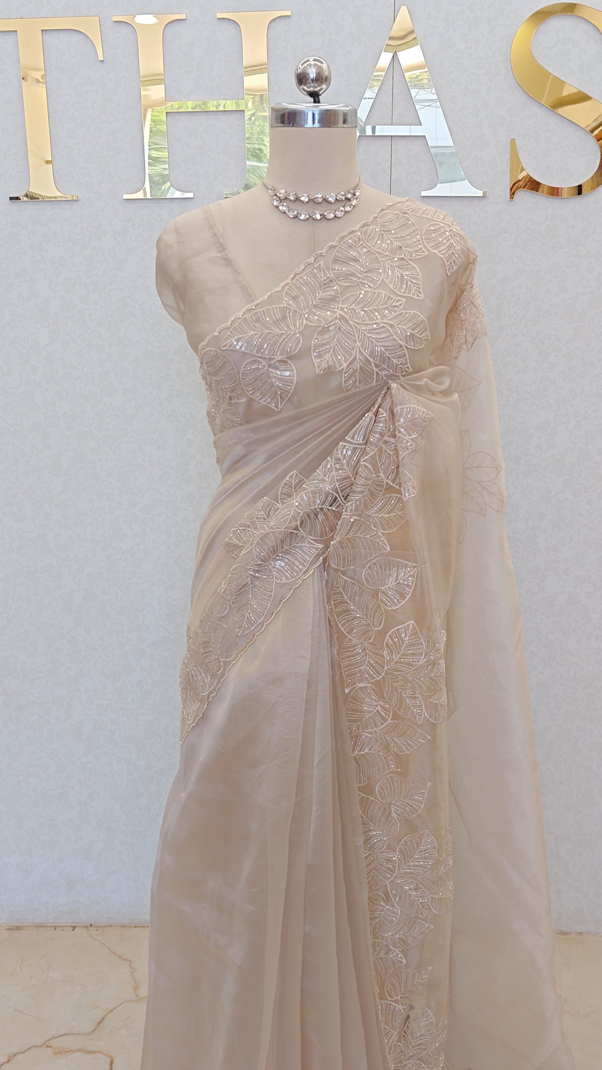 GLASS ORGANZA SAREE