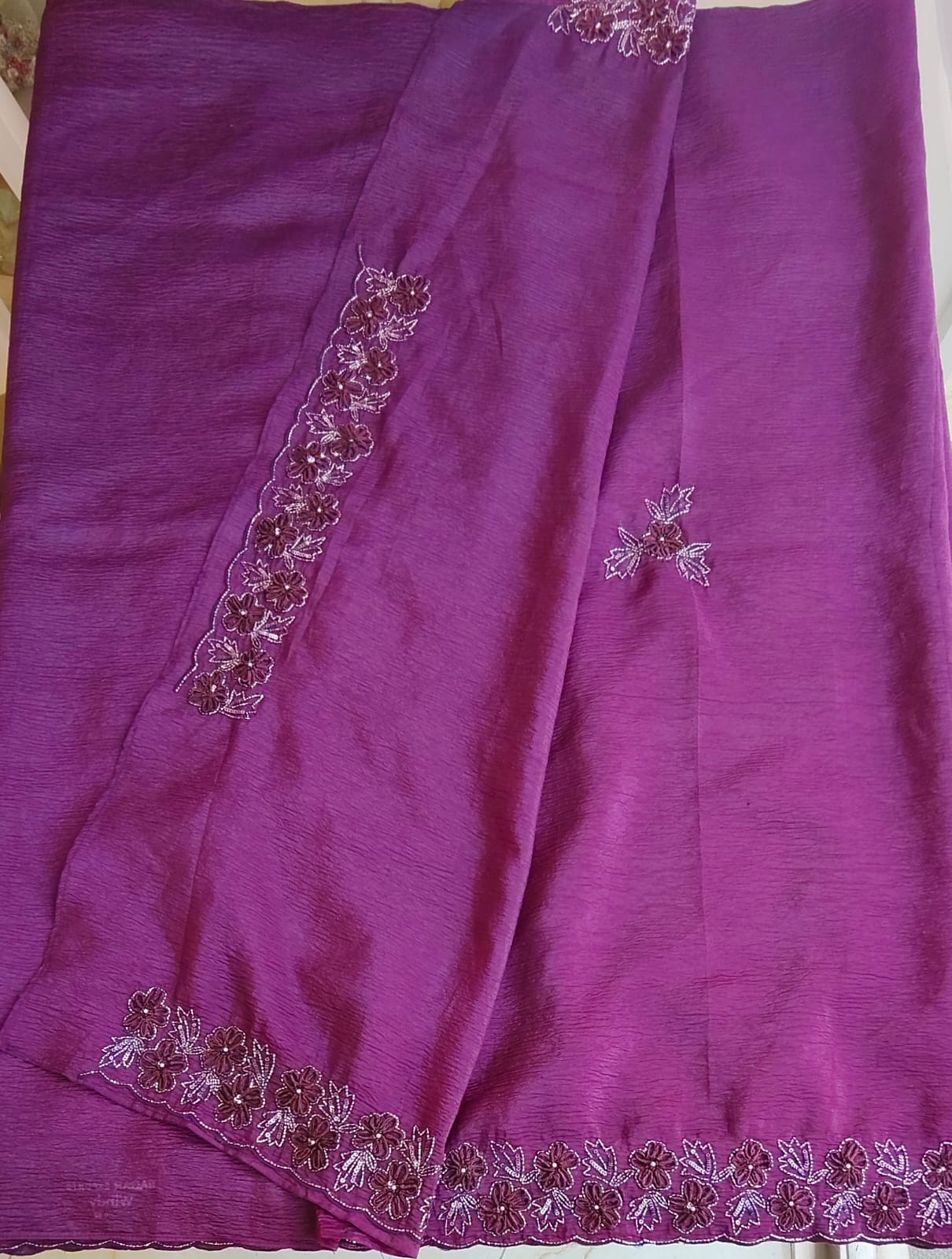 Crush Organza saree