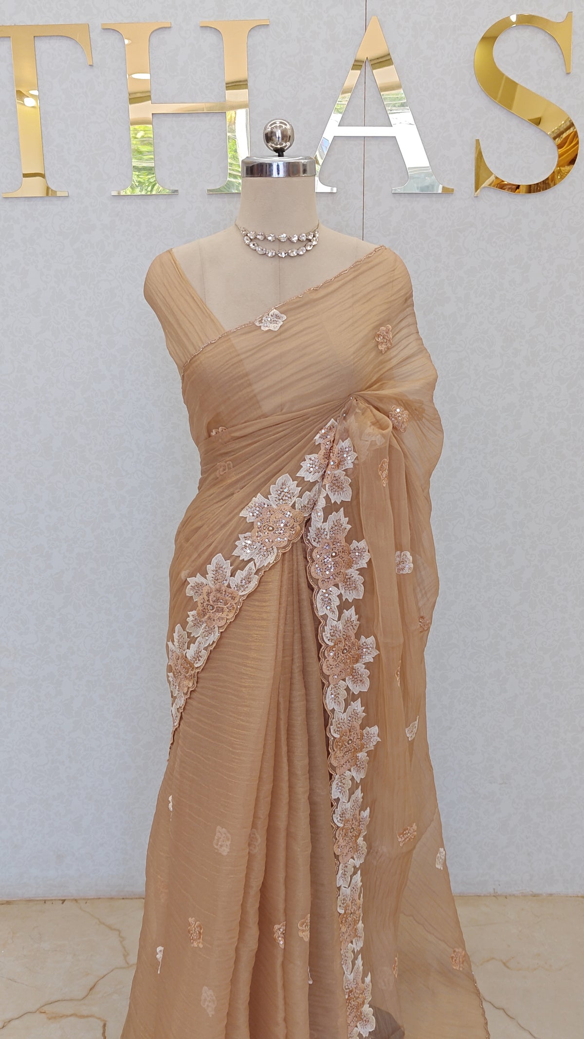 CRUSH ORGANZA SAREE