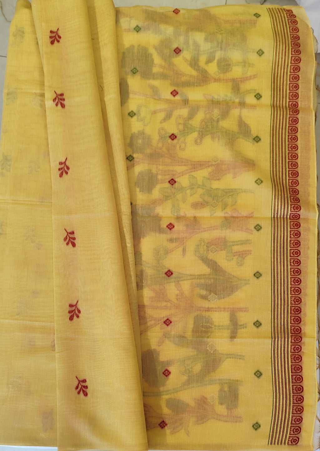 Jamdani cotton saree