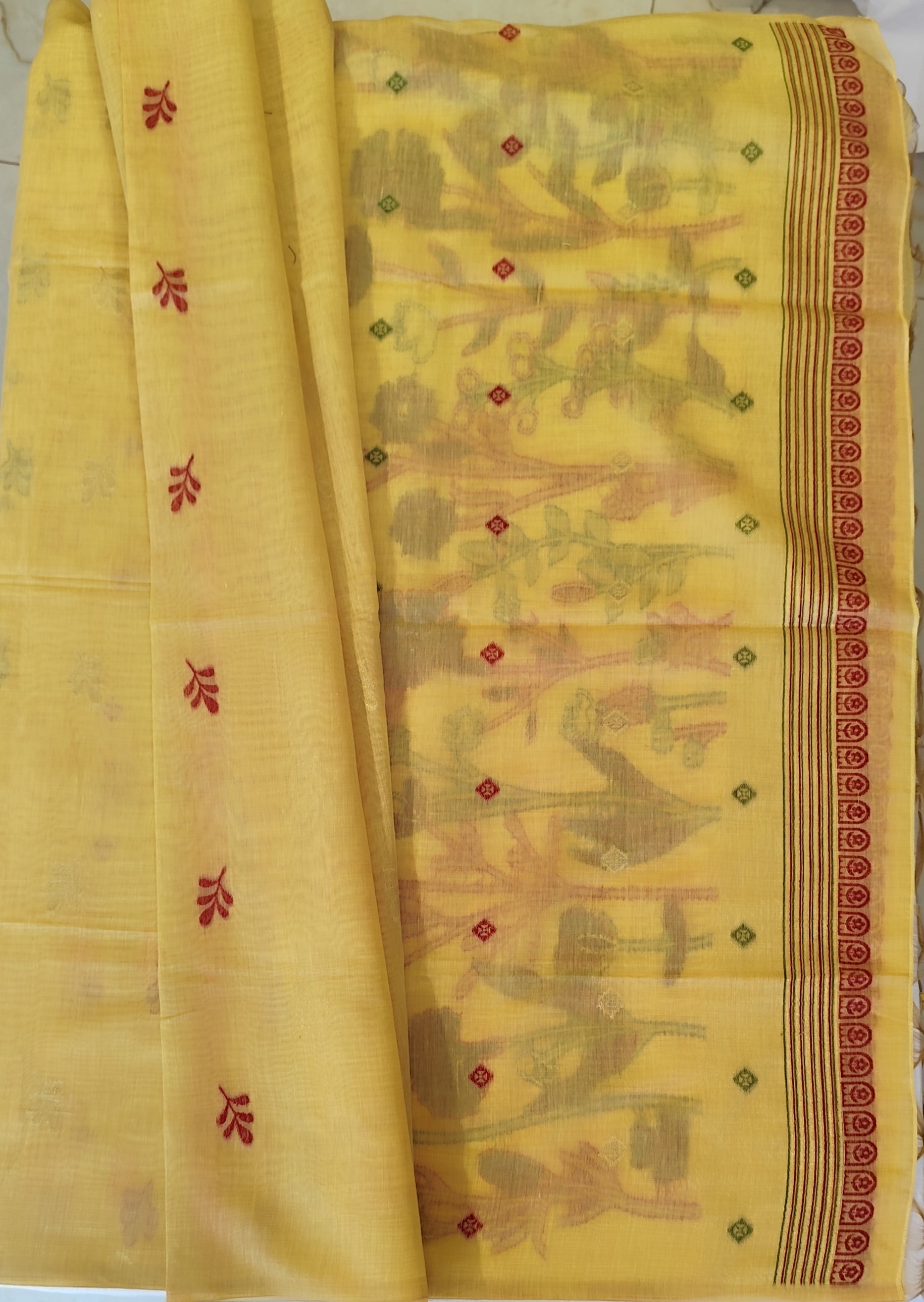 Jamdani cotton saree