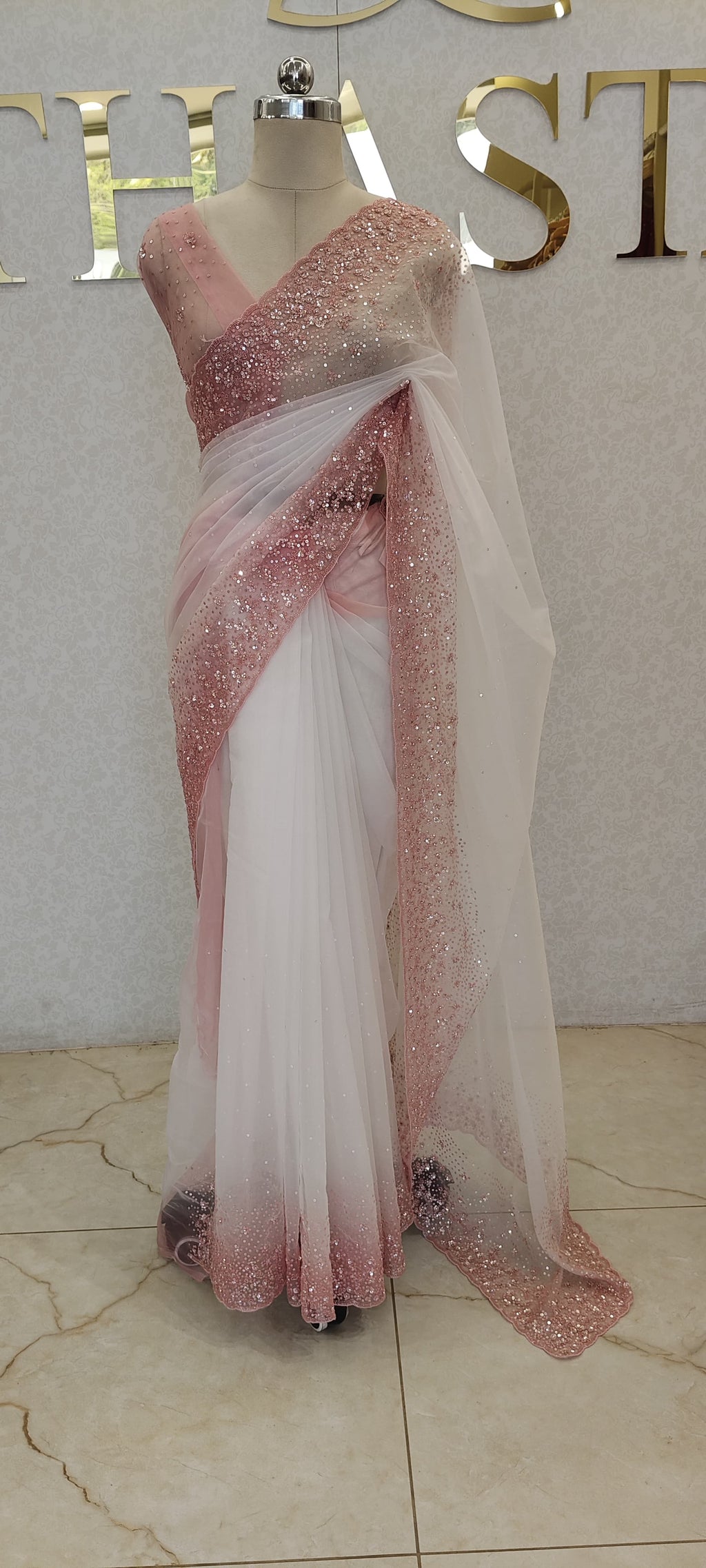 PURE ORGANZA SAREE