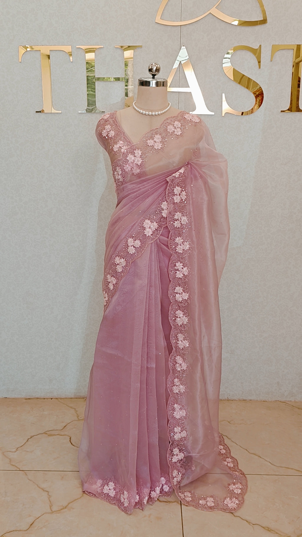GLASS ORGANZA SAREE