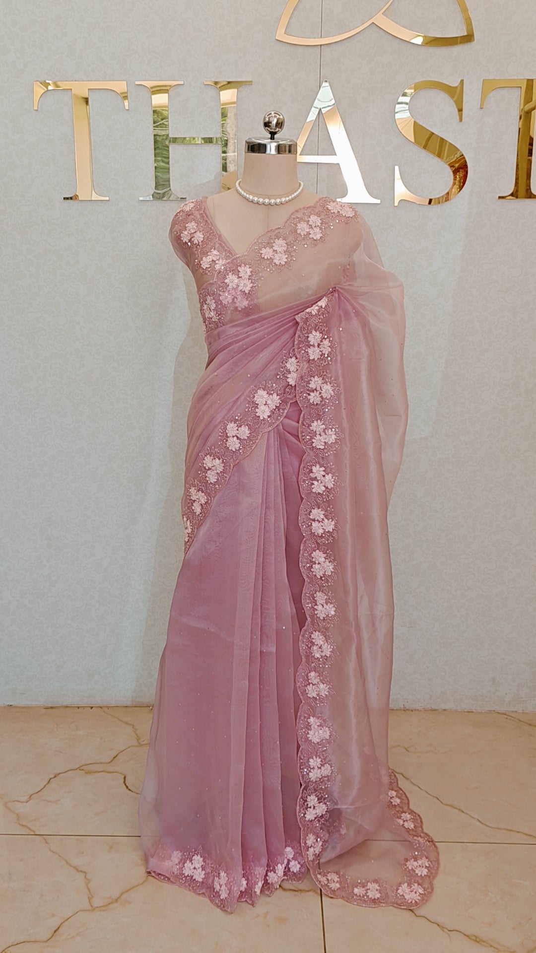GLASS ORGANZA SAREE