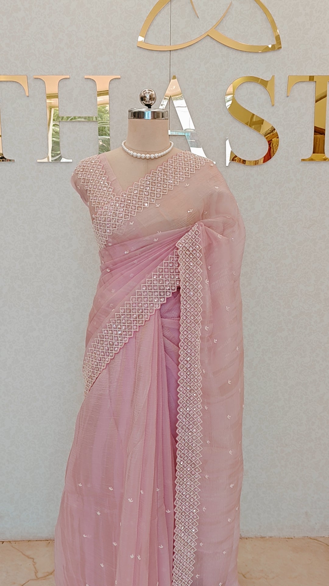 CRUSH ORGANZA SAREE