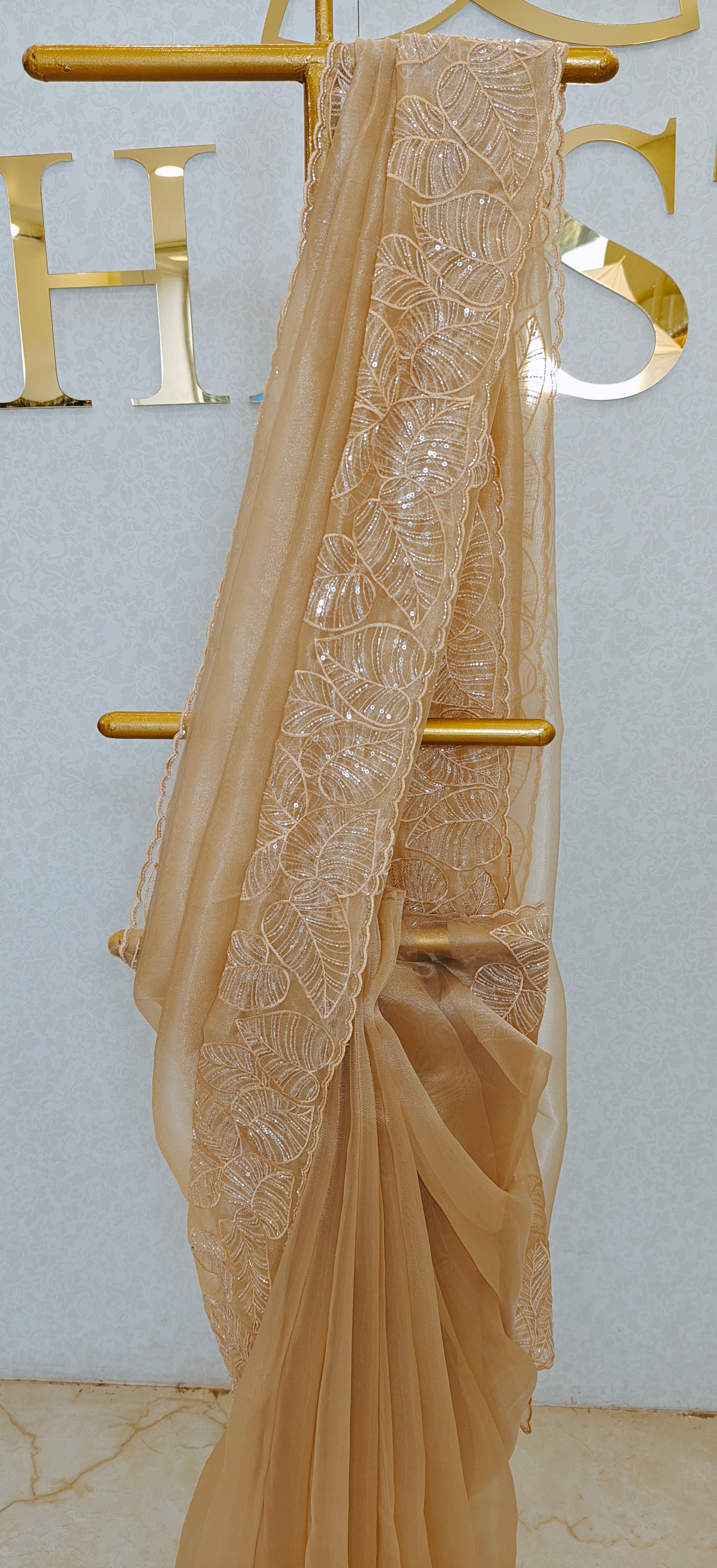 GLASS ORGANZA SAREE