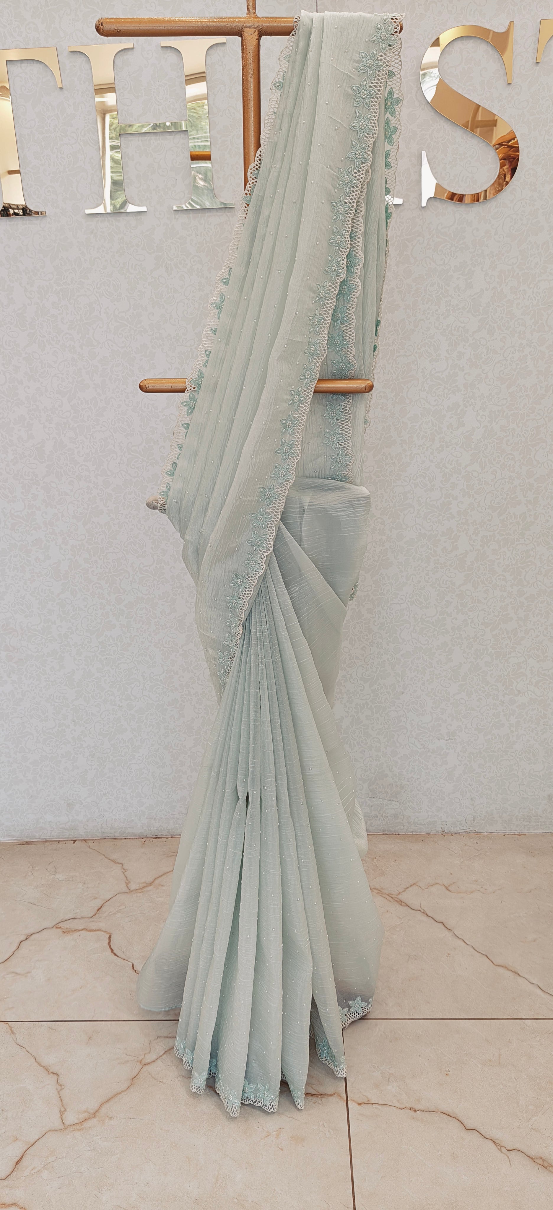 CRUSH ORGANZA SAREE