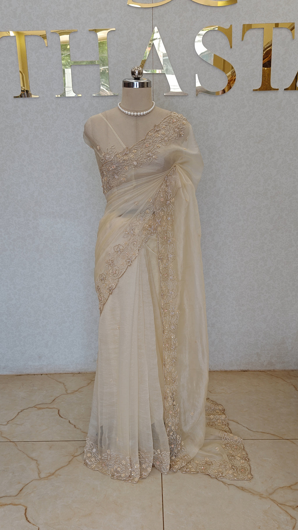 CRUSH ORGANZA TISSUE