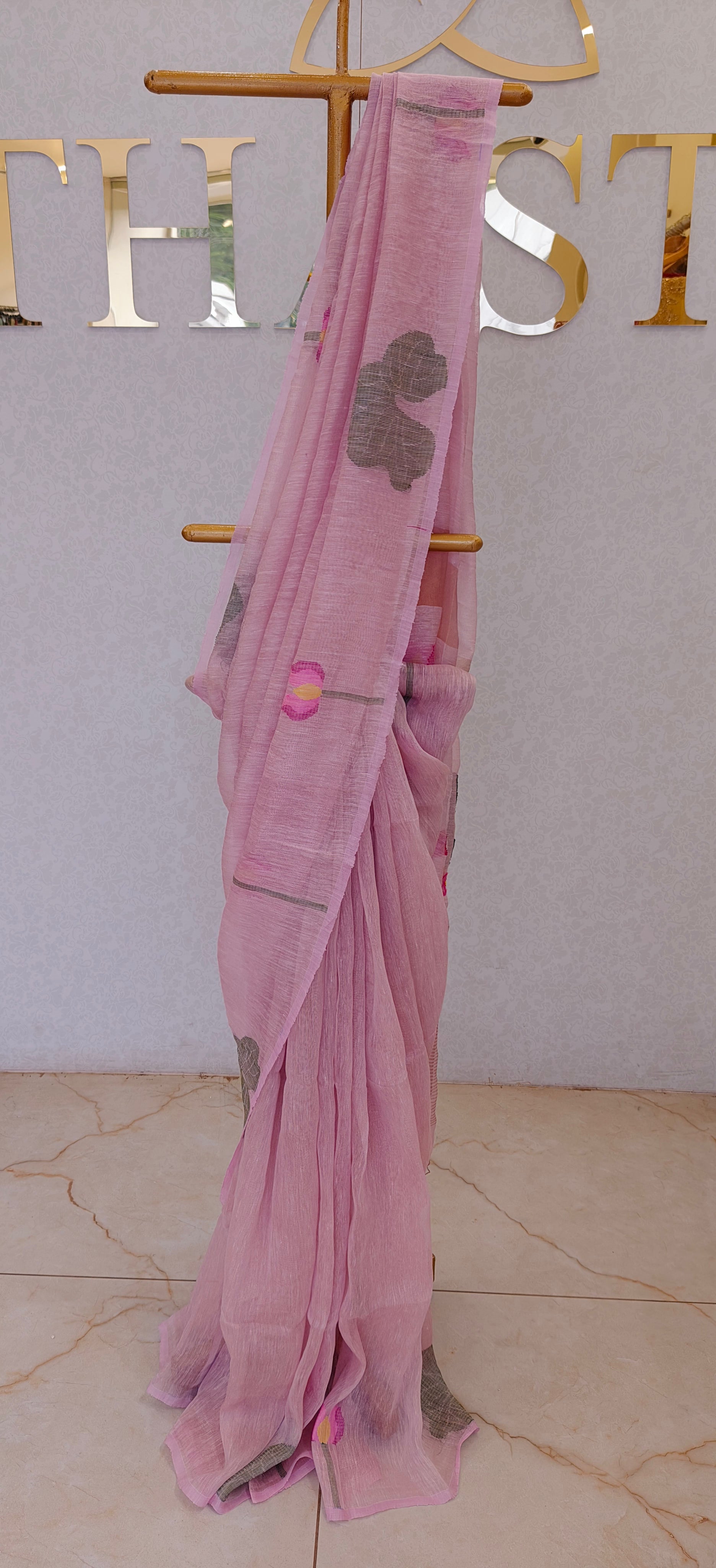 LINEN SILK SAREE