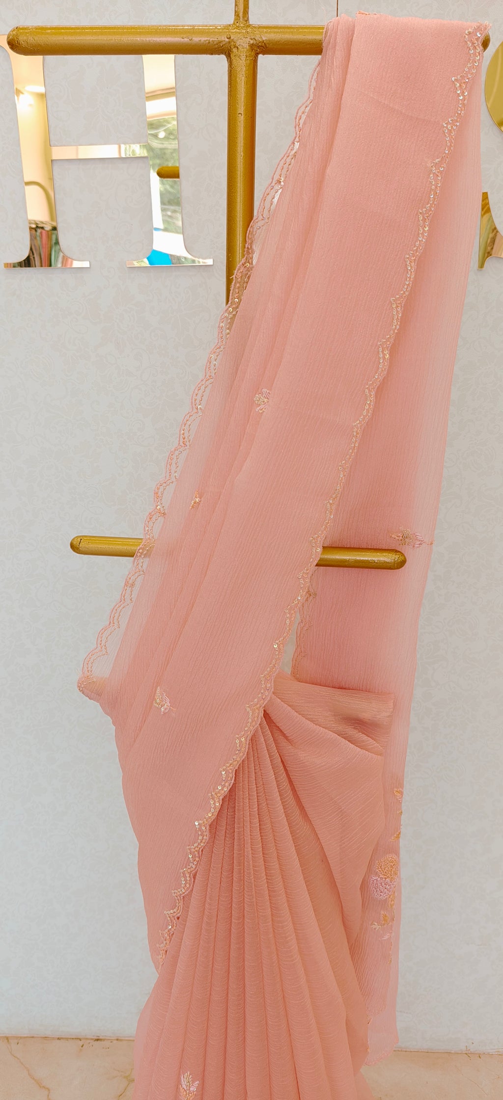 CRUSH ORGANZA SAREE