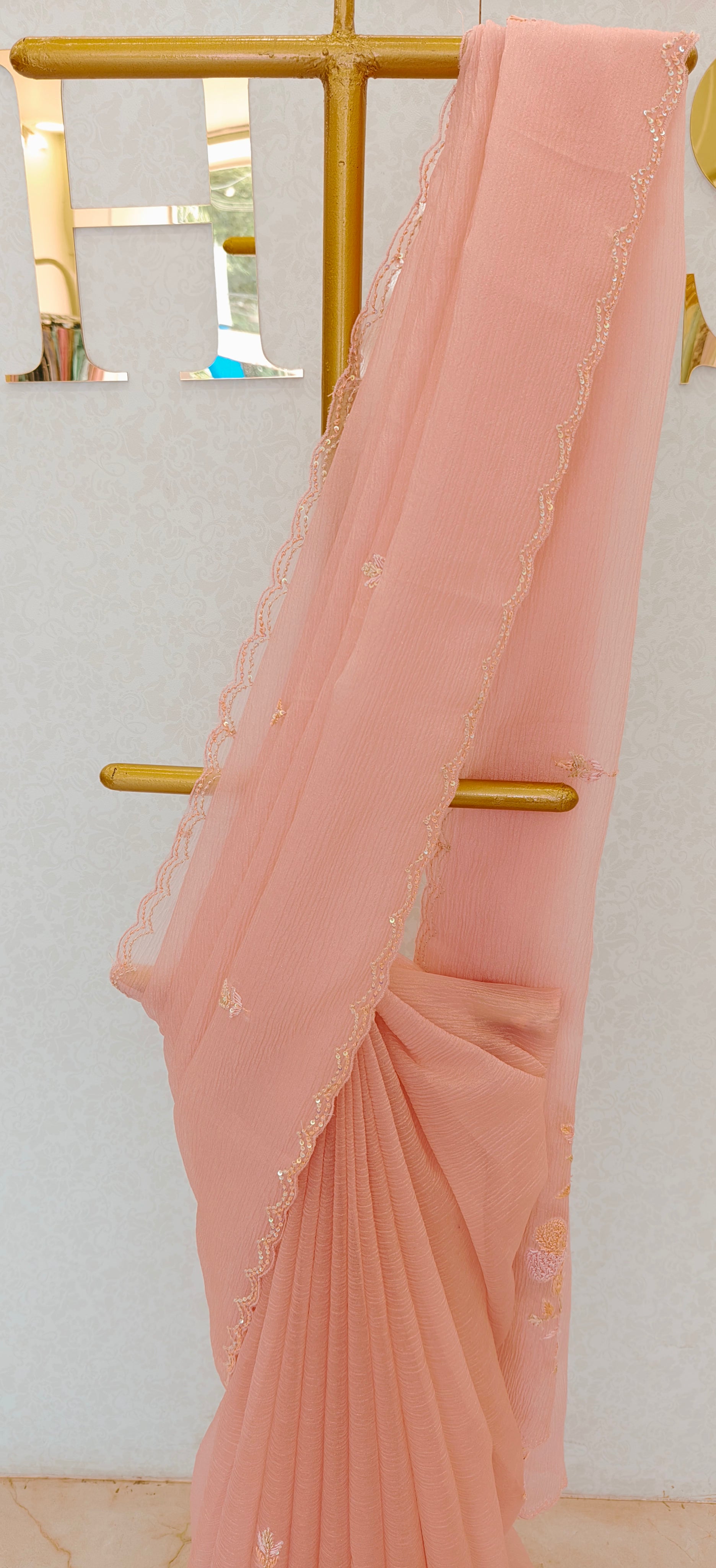 CRUSH ORGANZA SAREE