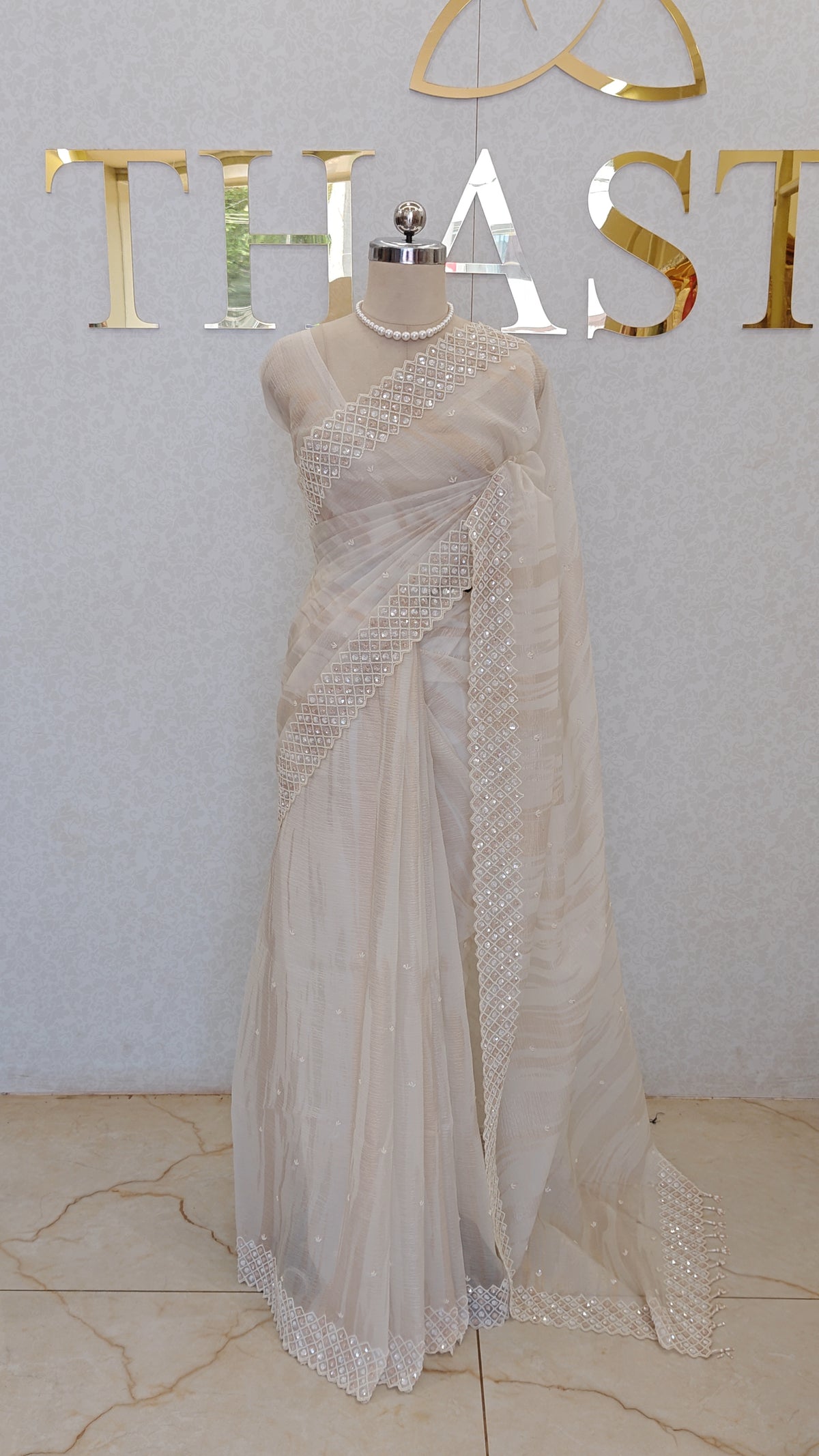 CRUSH ORGANZA SAREE