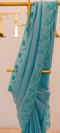 CRUSH ORGANZA SAREE