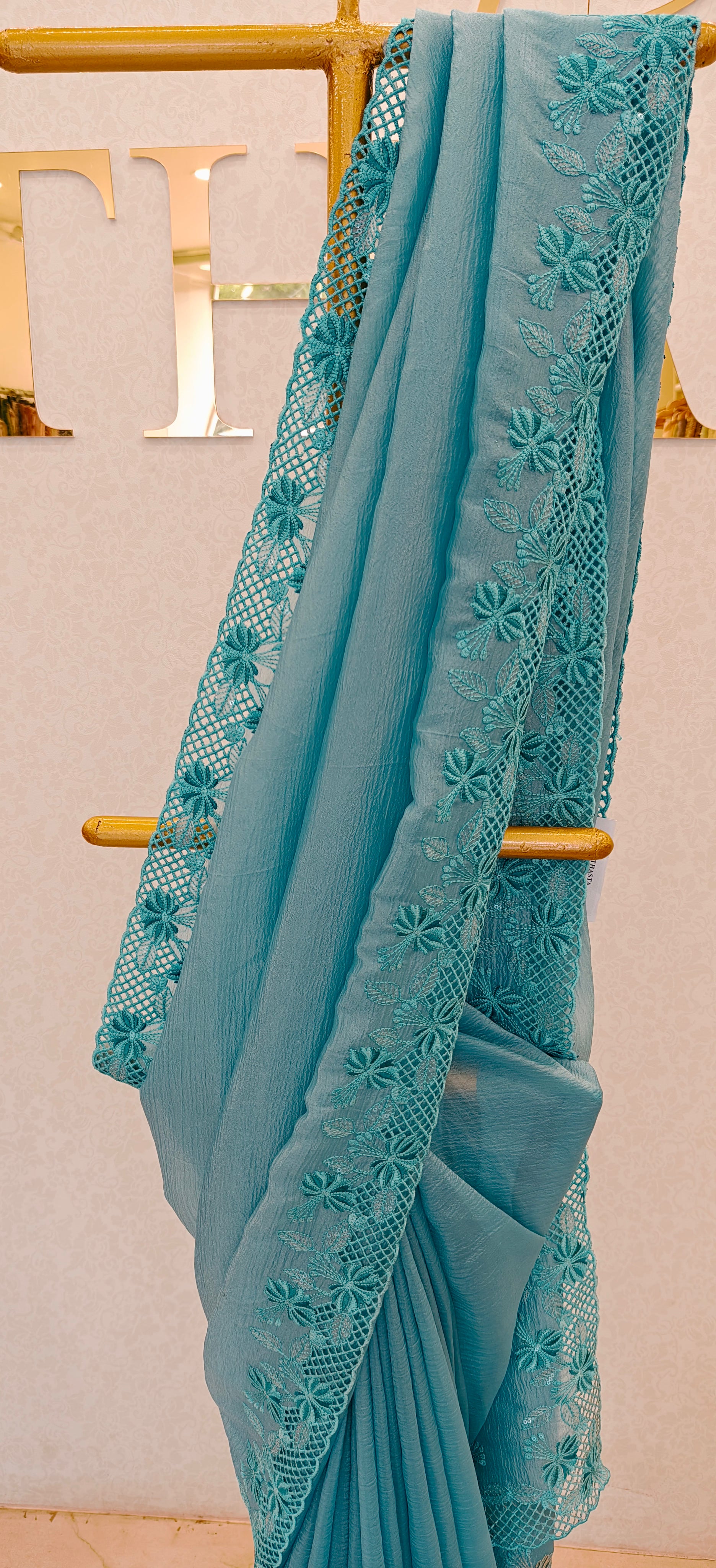 CRUSH ORGANZA SAREE