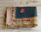 Linen tissue saree
