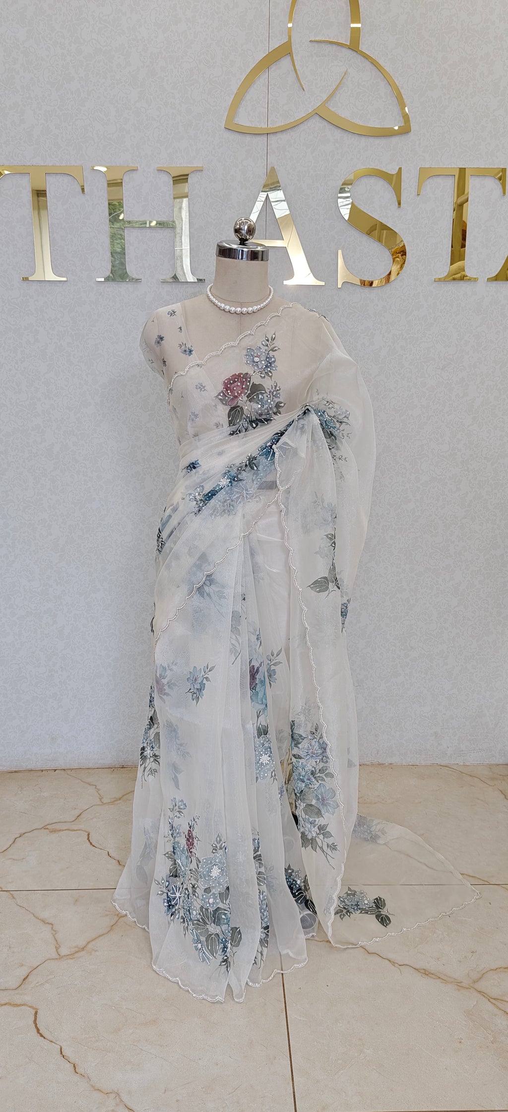 GLASS ORGANZA SAREE