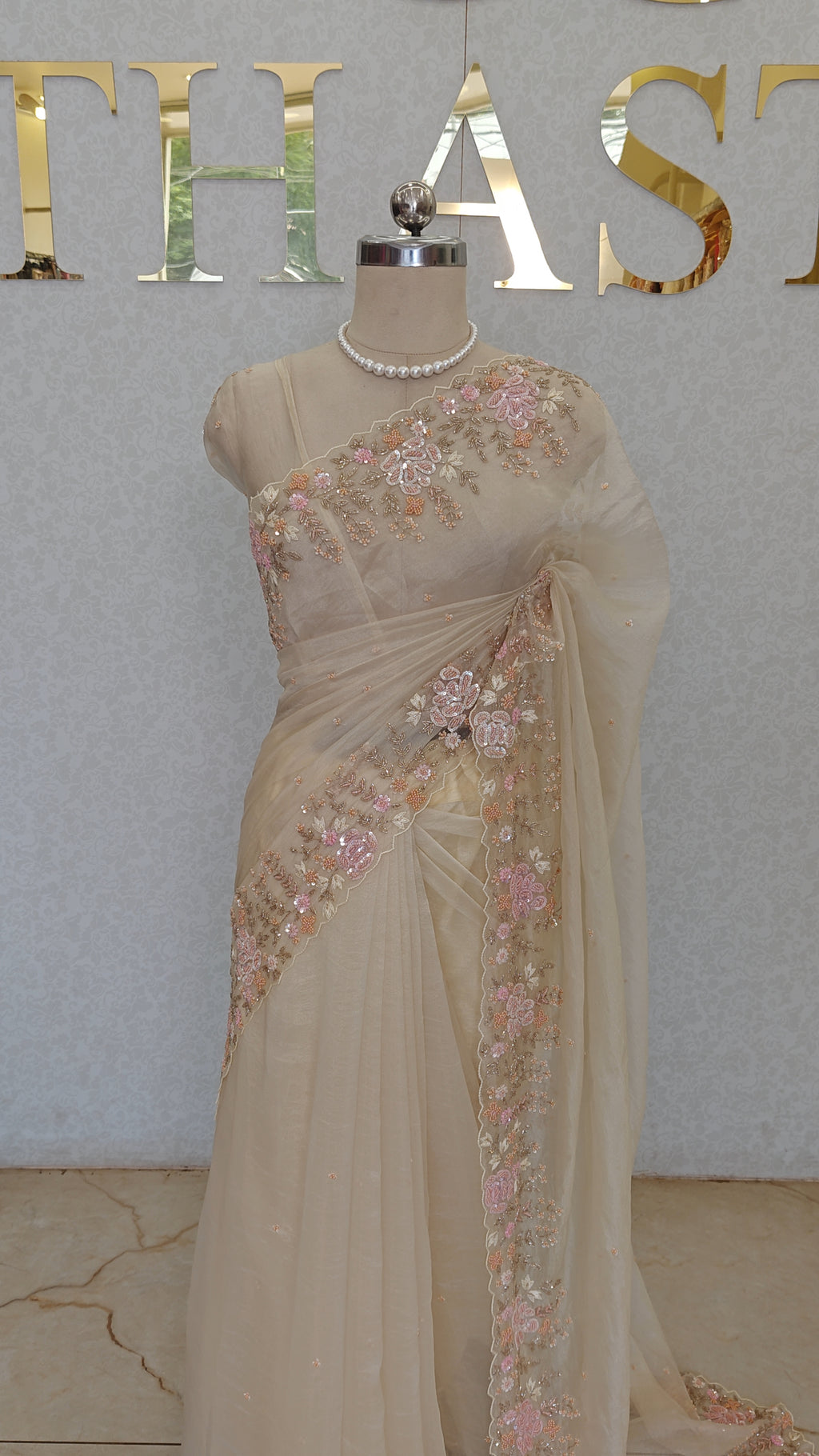 SOFT CRUSH ORGANZA SAREE