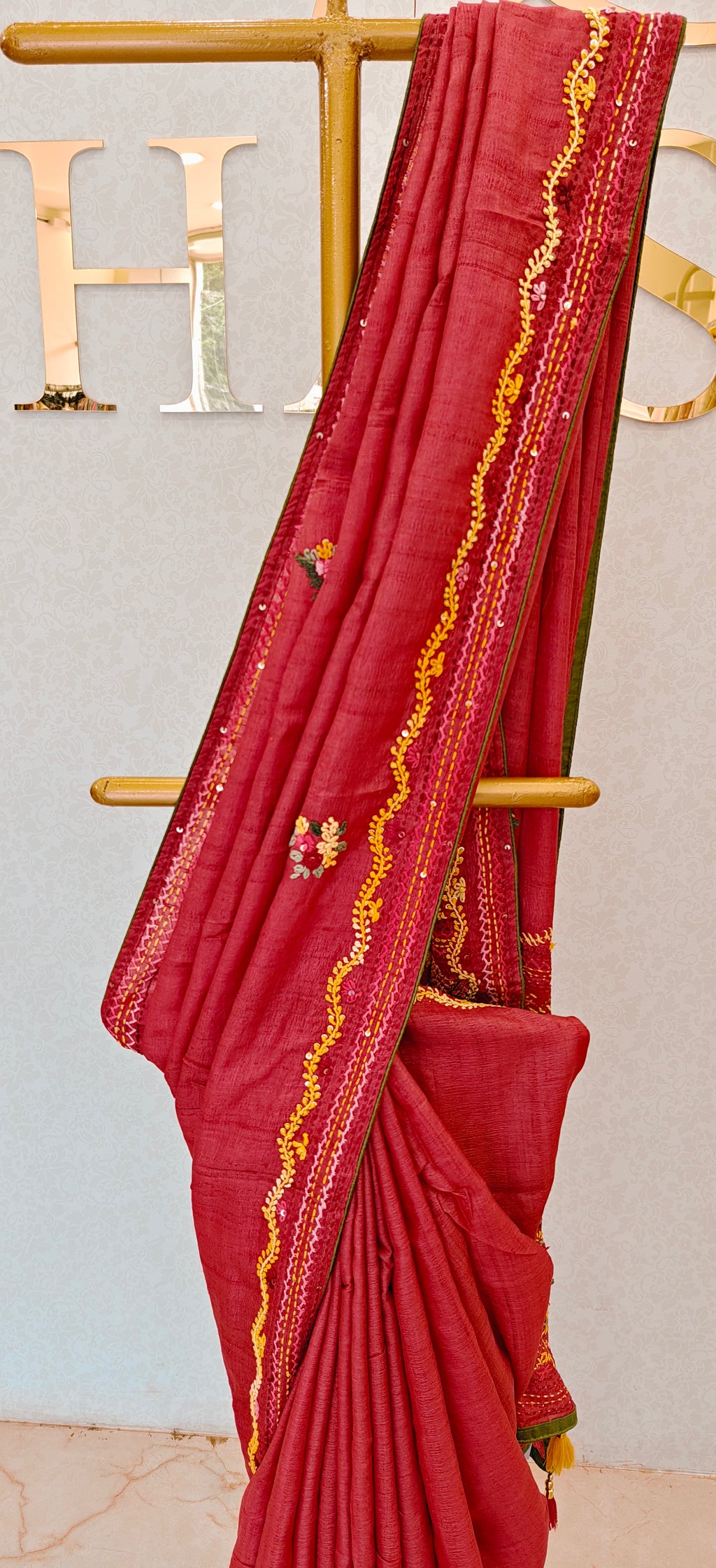 PURE TUSSAR SAREE