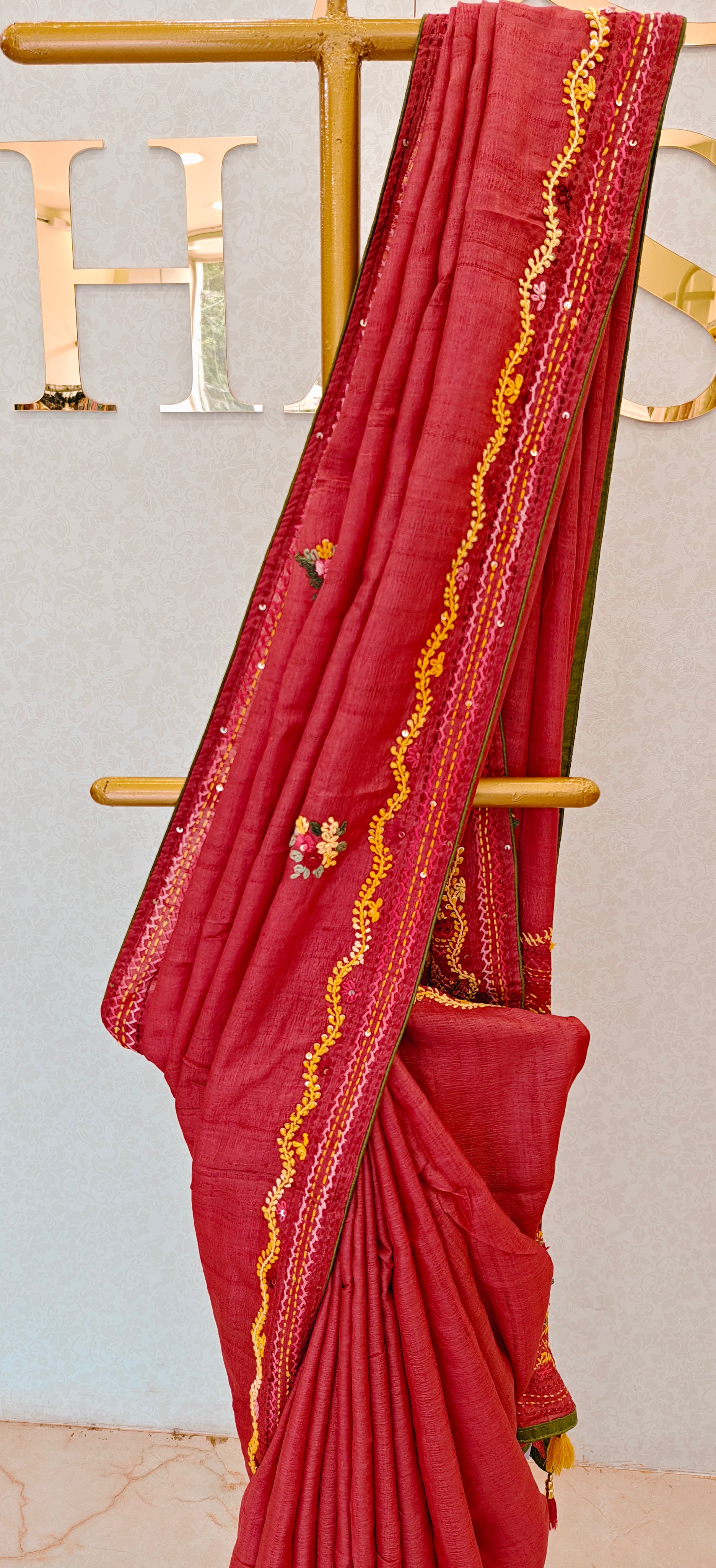 PURE TUSSAR SAREE
