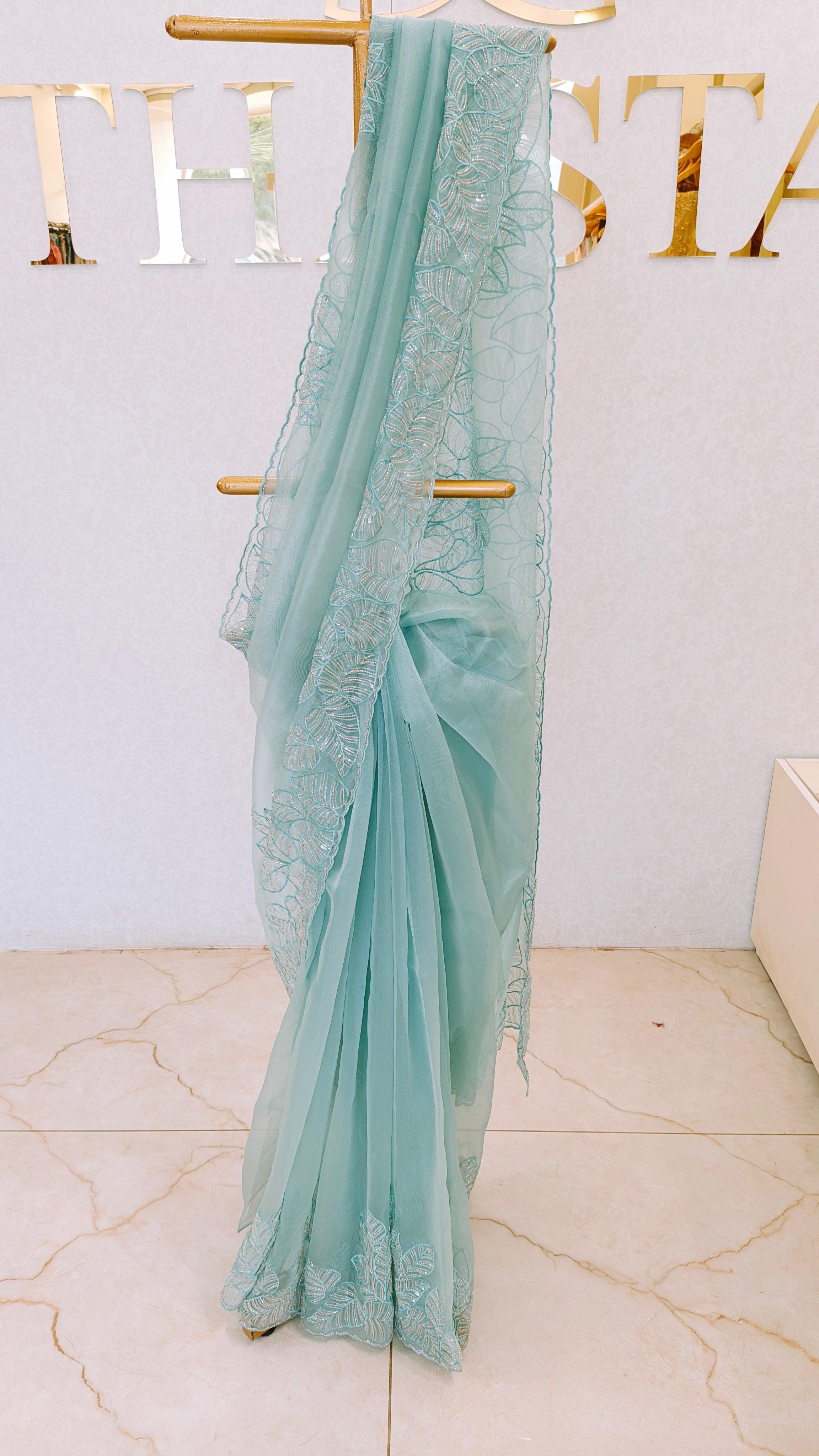 GLASS ORGANZA SAREE