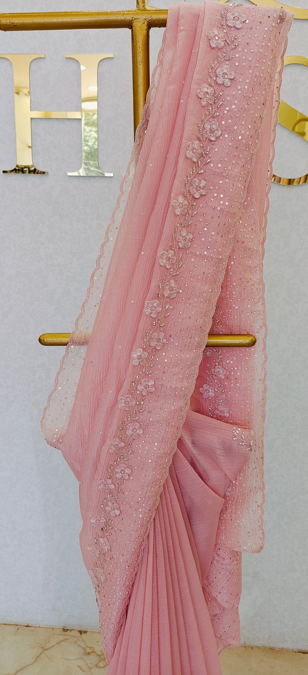 CRUSH ORGANZA SAREE