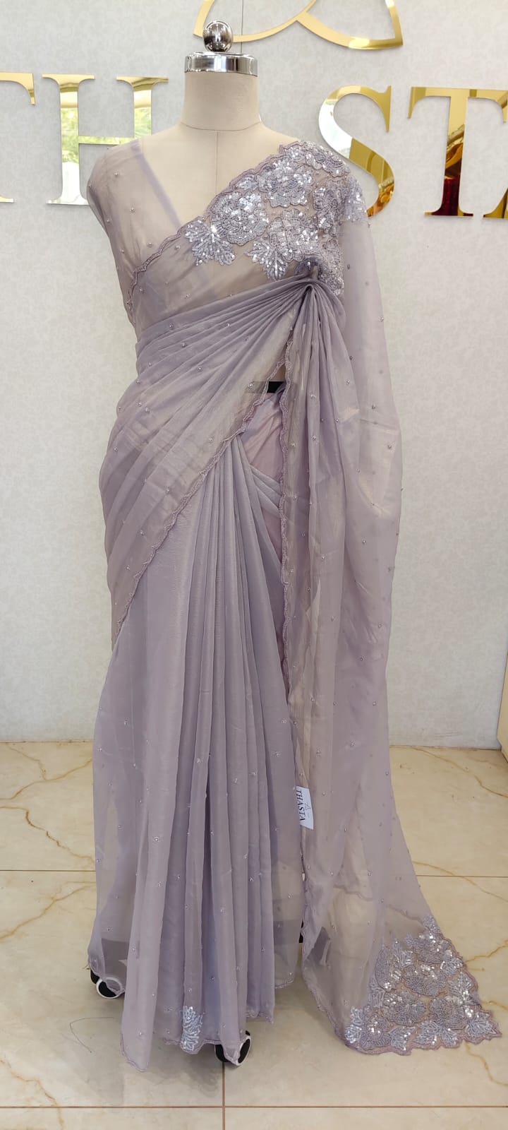 CRUSH ORGANZA SAREE