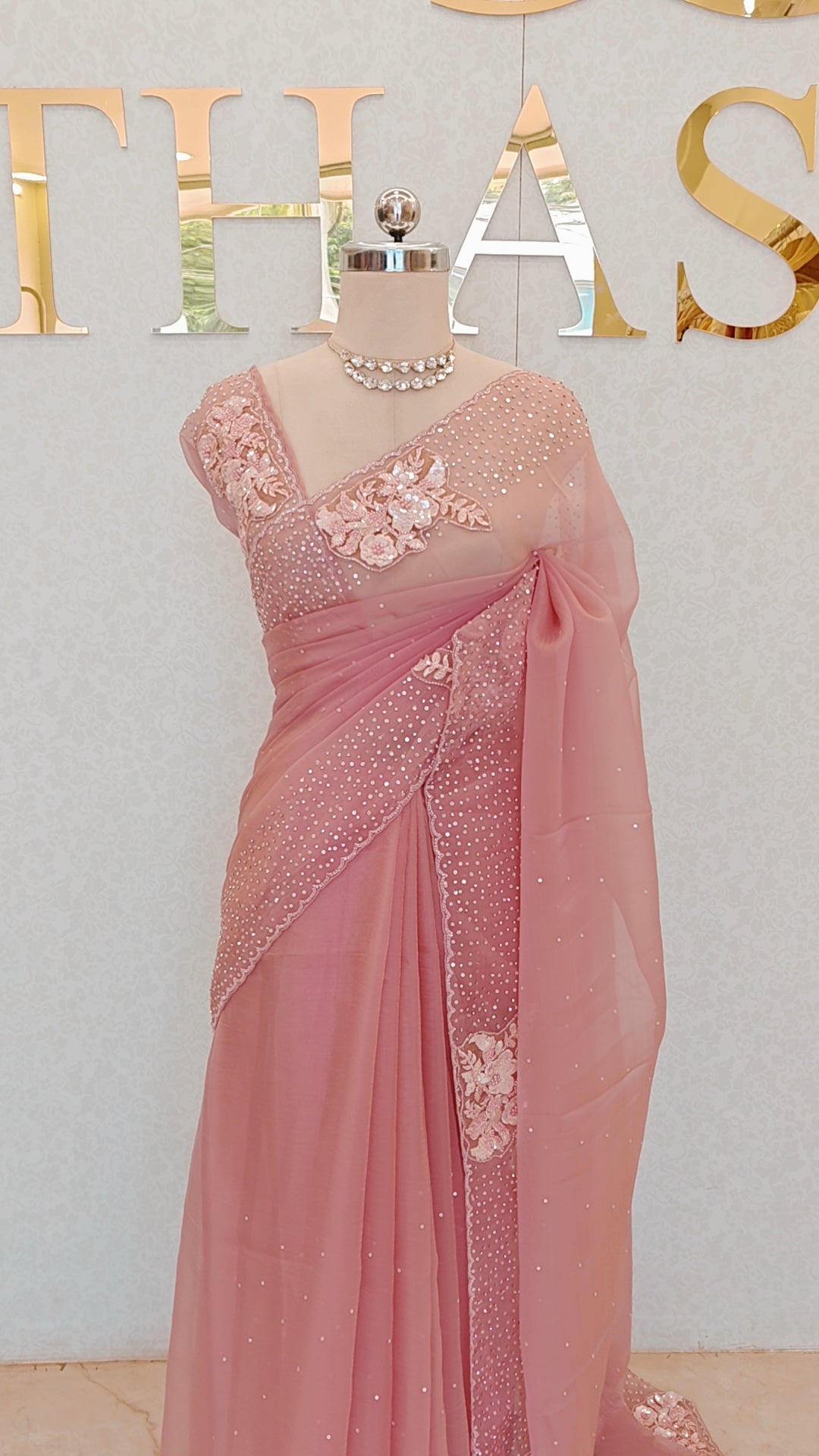 CRUSH ORGANZA SAREE
