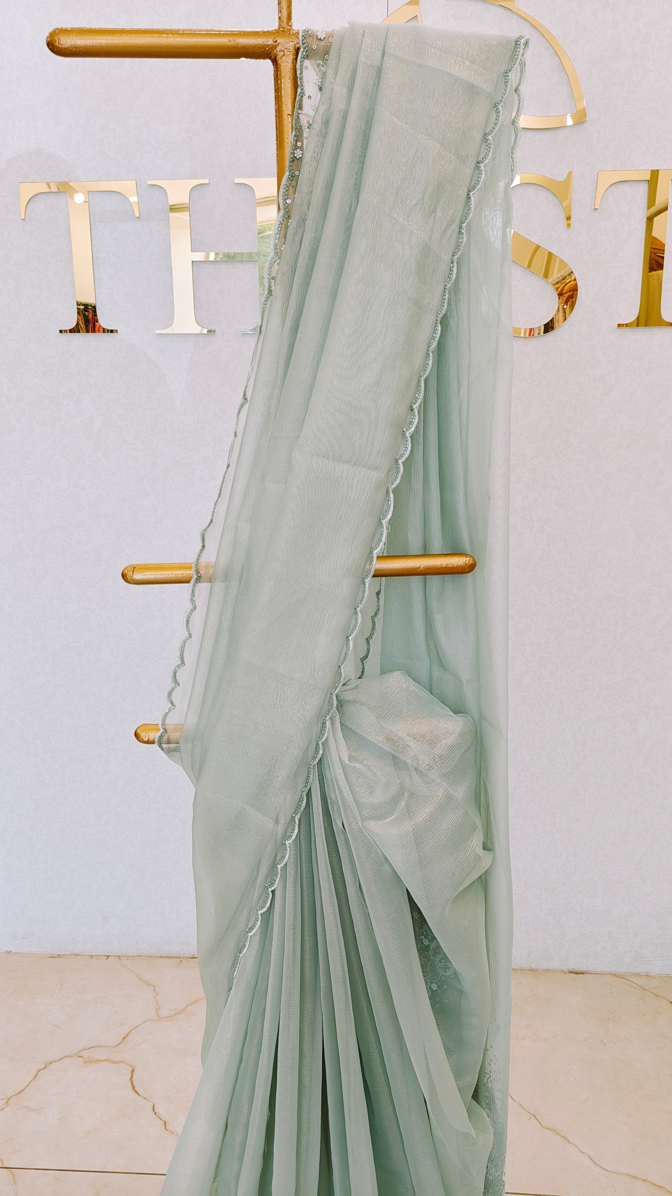 CRUSH ORGANZA SAREE