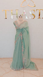 FLOWY ORGANZA SAREE
