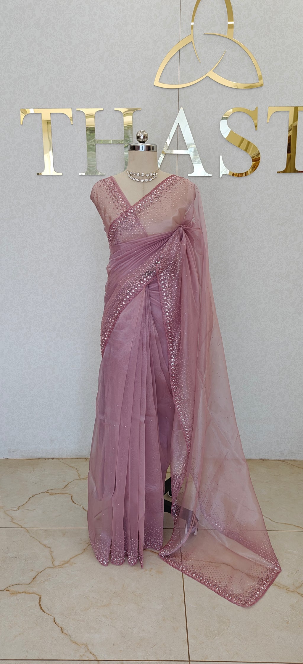 GLASS ORGANZA SAREE