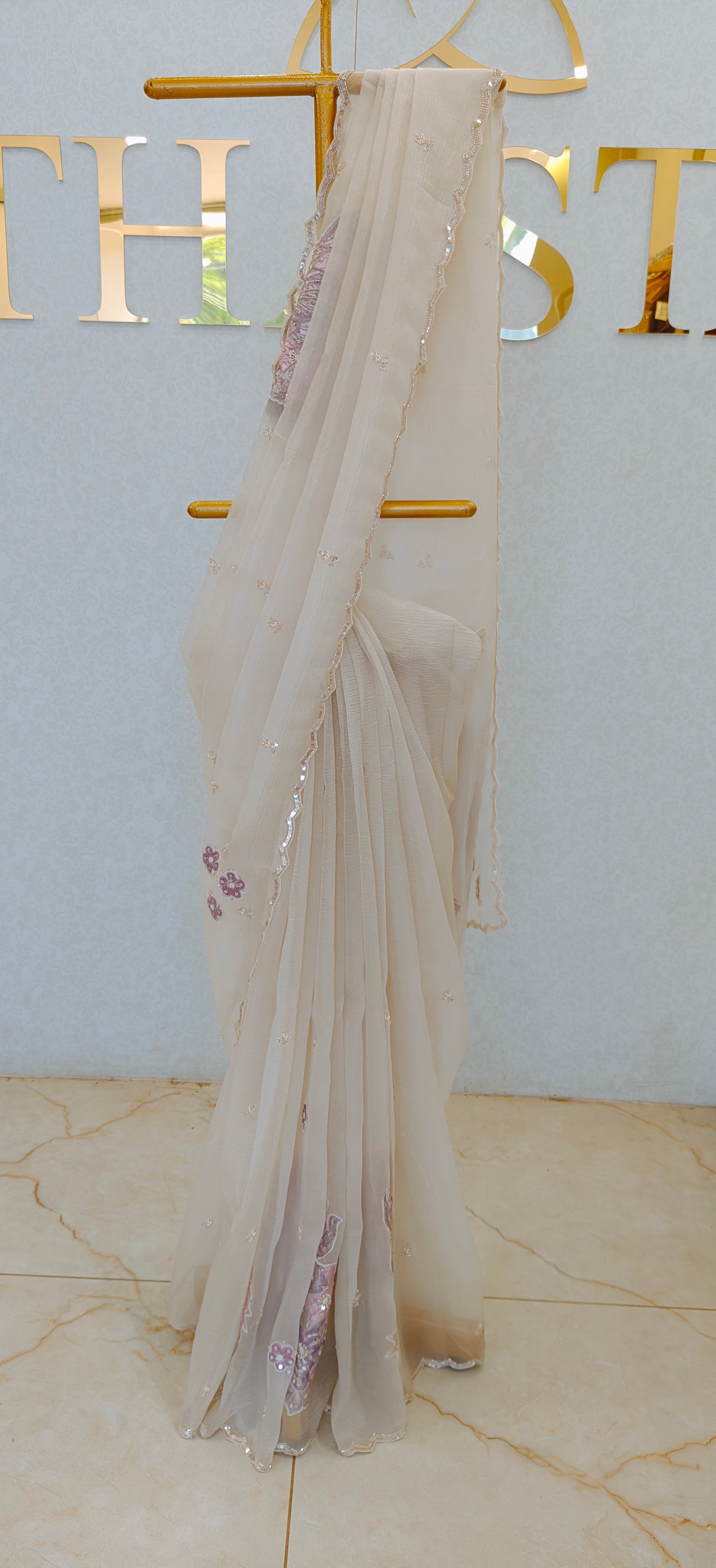 CRUSH ORGANZA SAREE