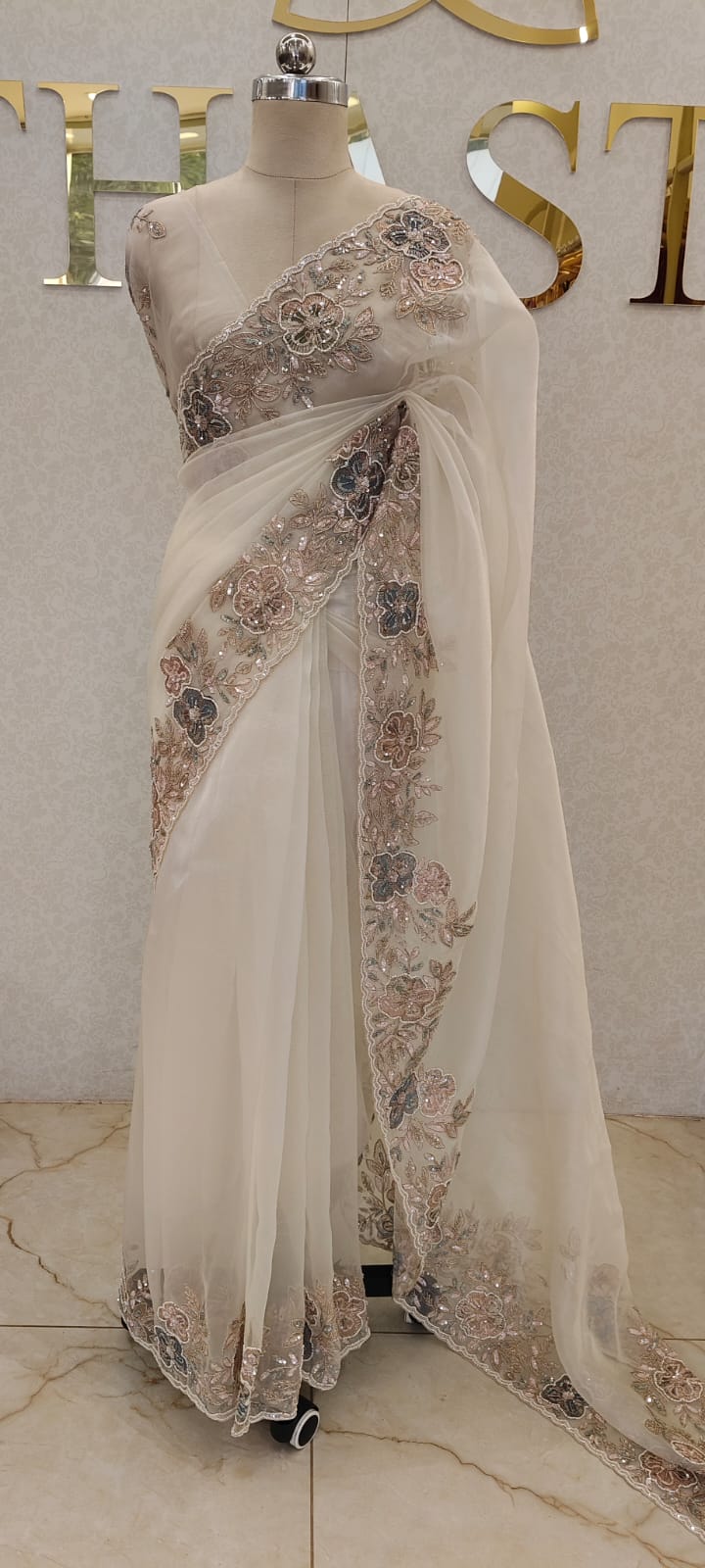 CRUSH ORGANZA SAREE