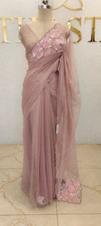 CRUSH ORGANZA SAREE