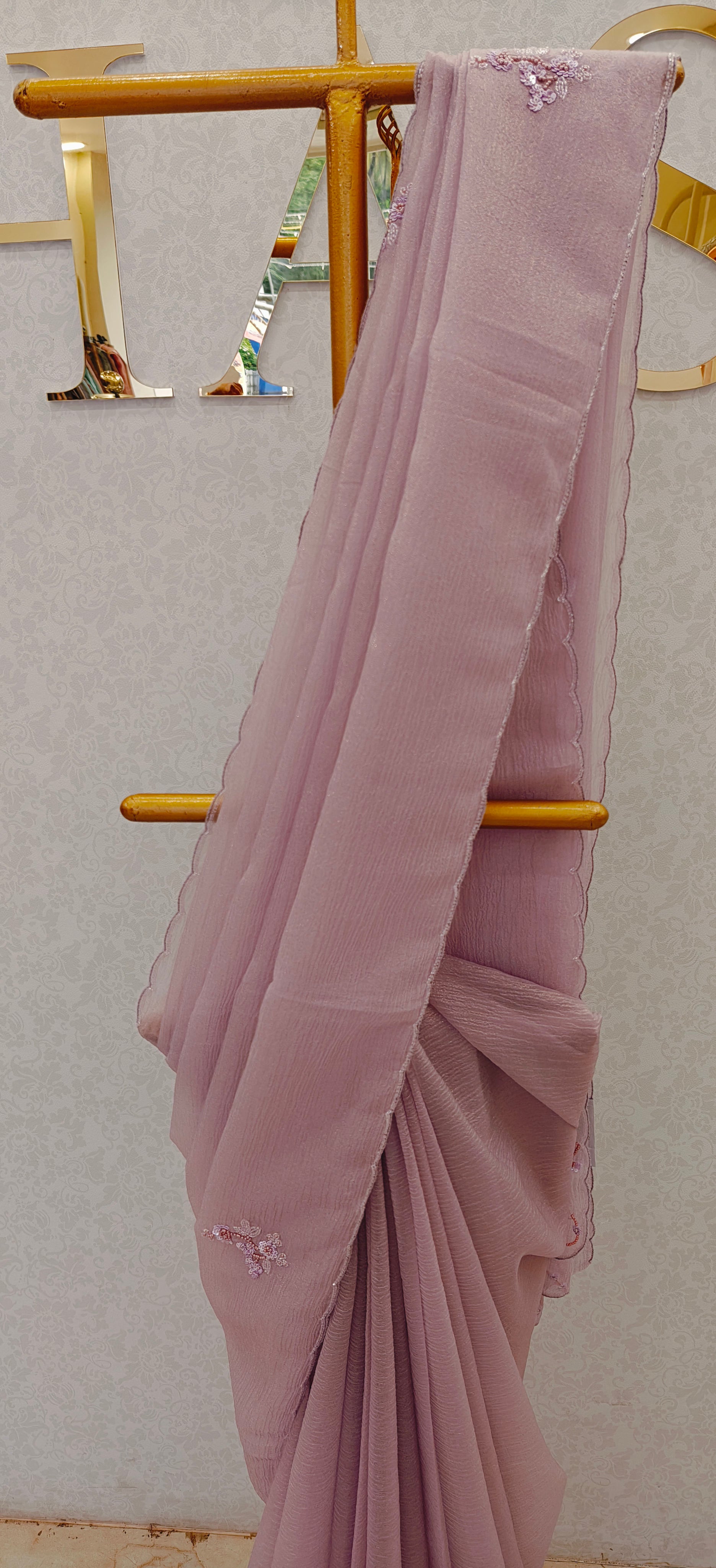 CRUSH ORGANZA SAREE
