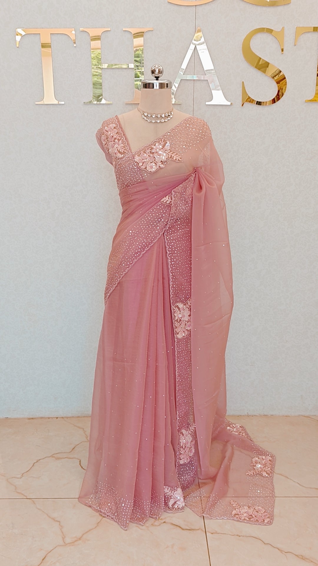 CRUSH ORGANZA SAREE