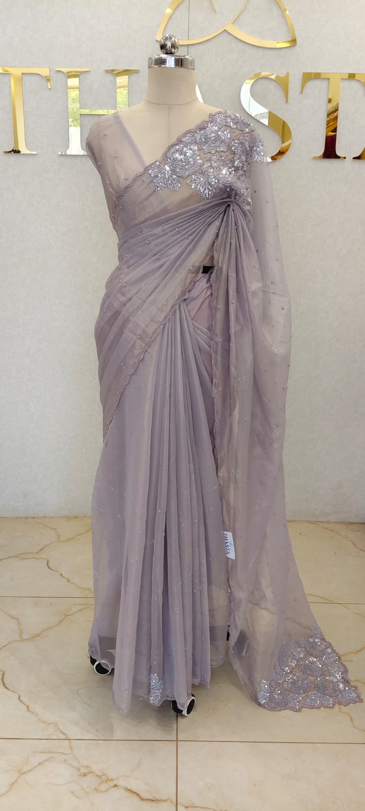 CRUSH ORGANZA SAREE