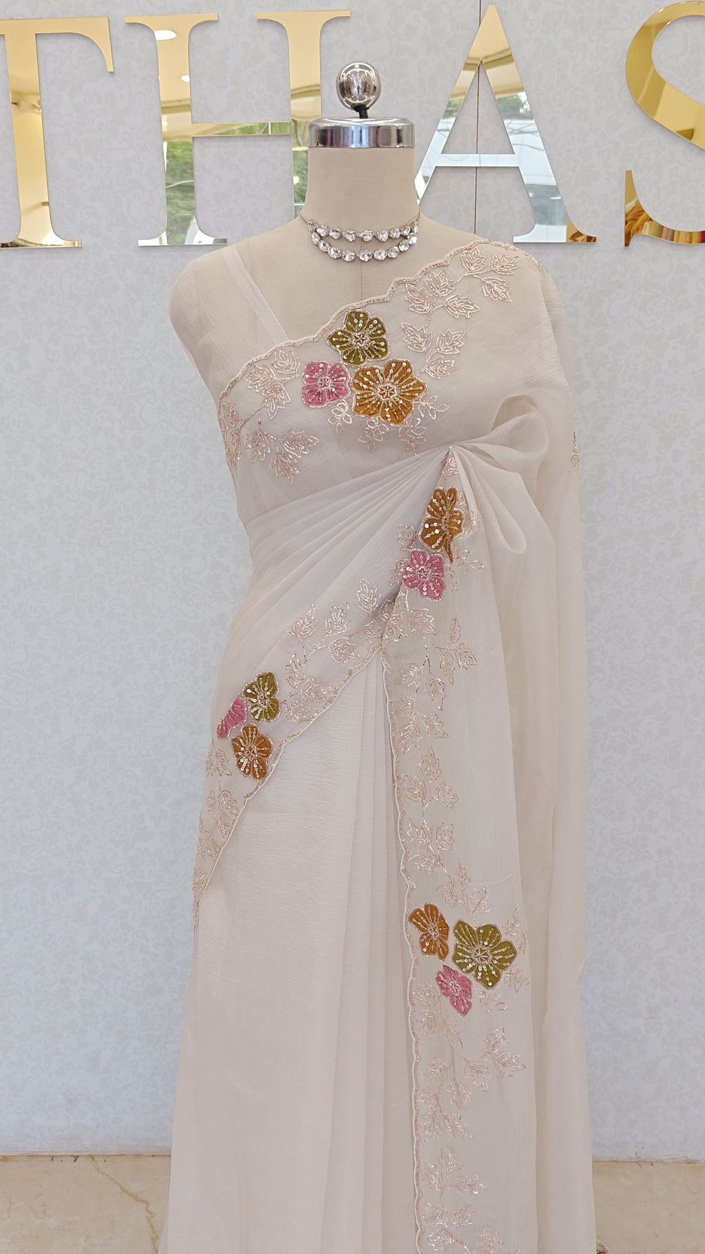 CRUSH ORGANZA SAREE