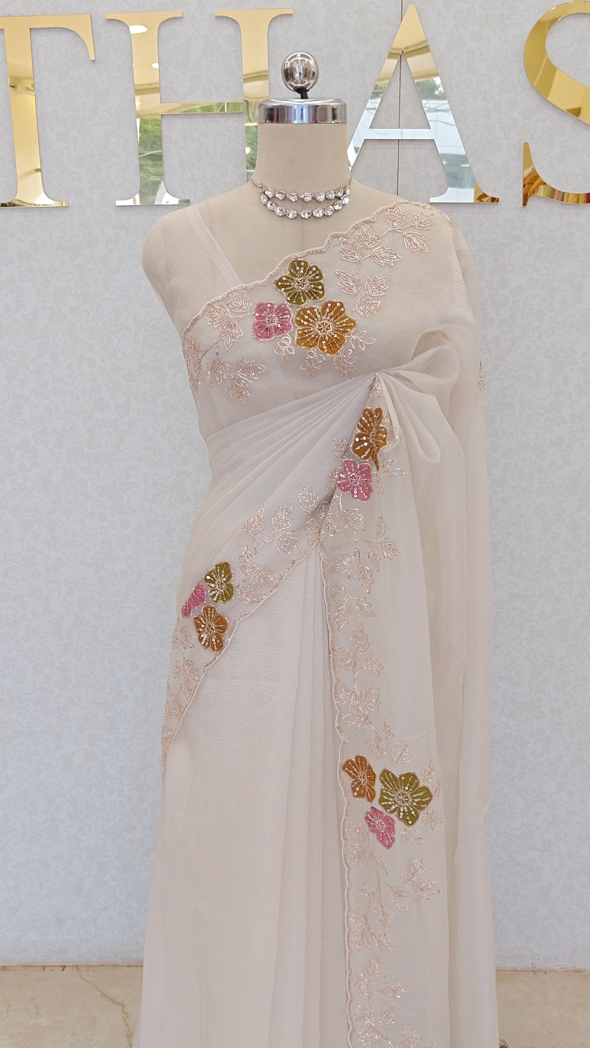 CRUSH ORGANZA SAREE