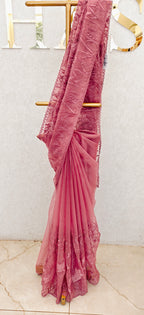 SEMI ORGANZA SAREE