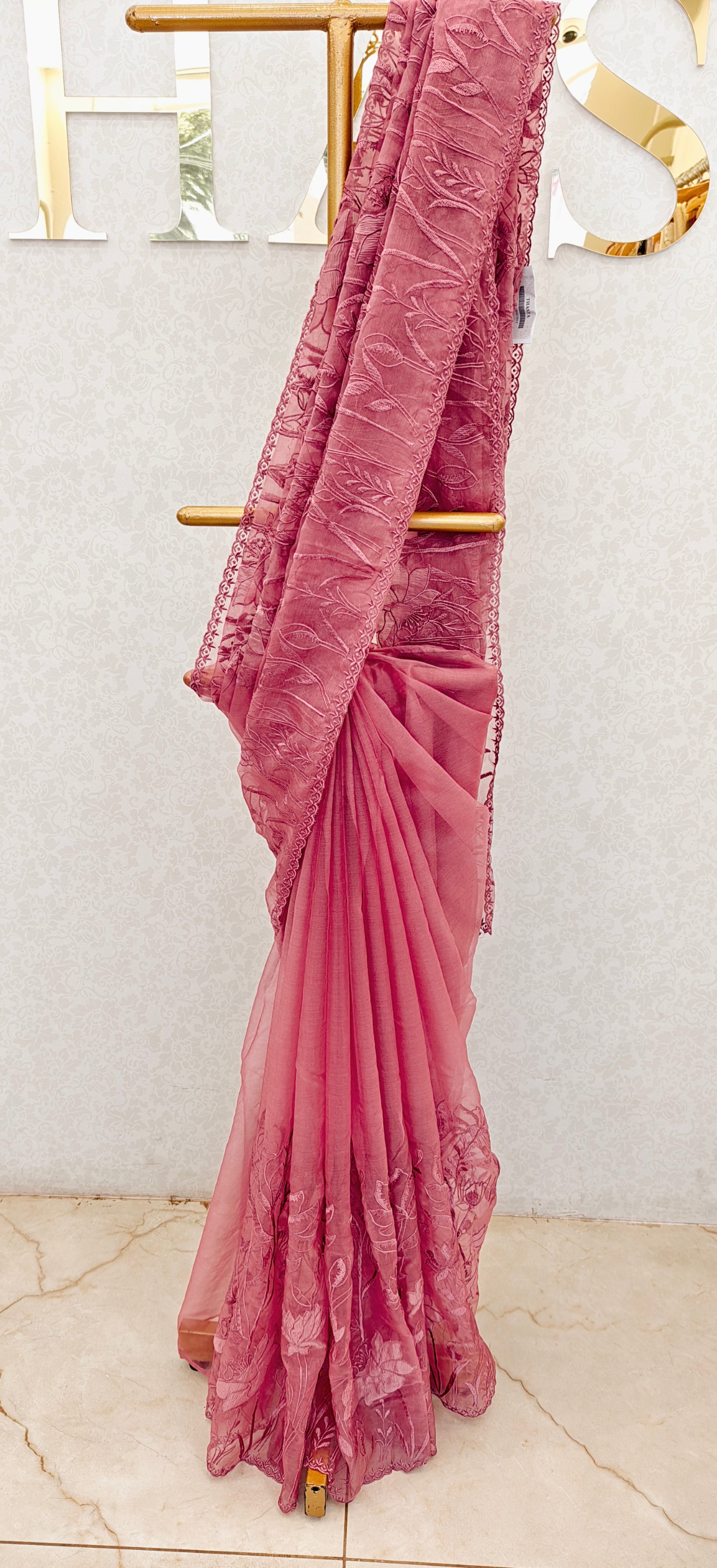 SEMI ORGANZA SAREE