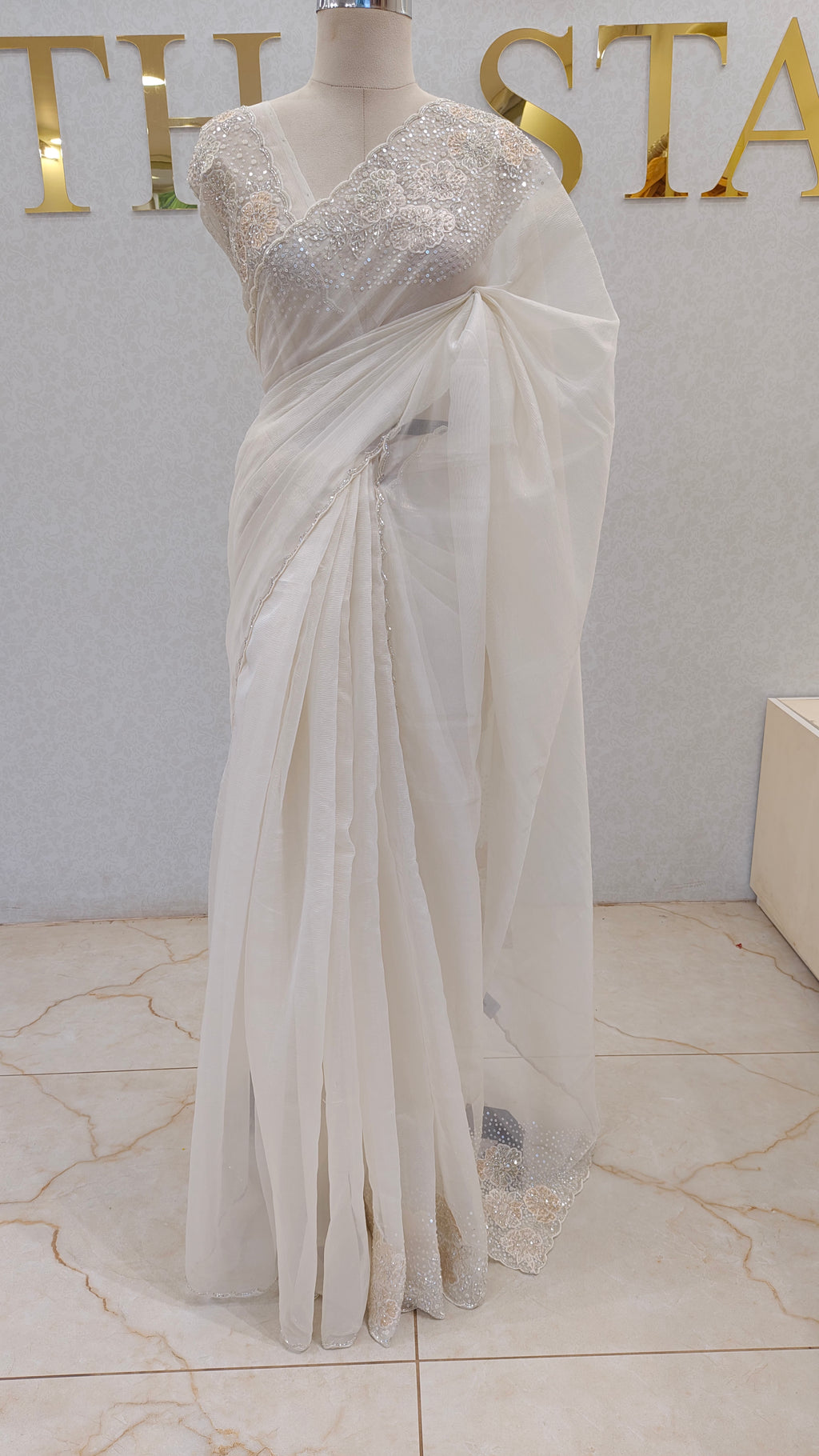 CRUSH ORGANZA SAREE