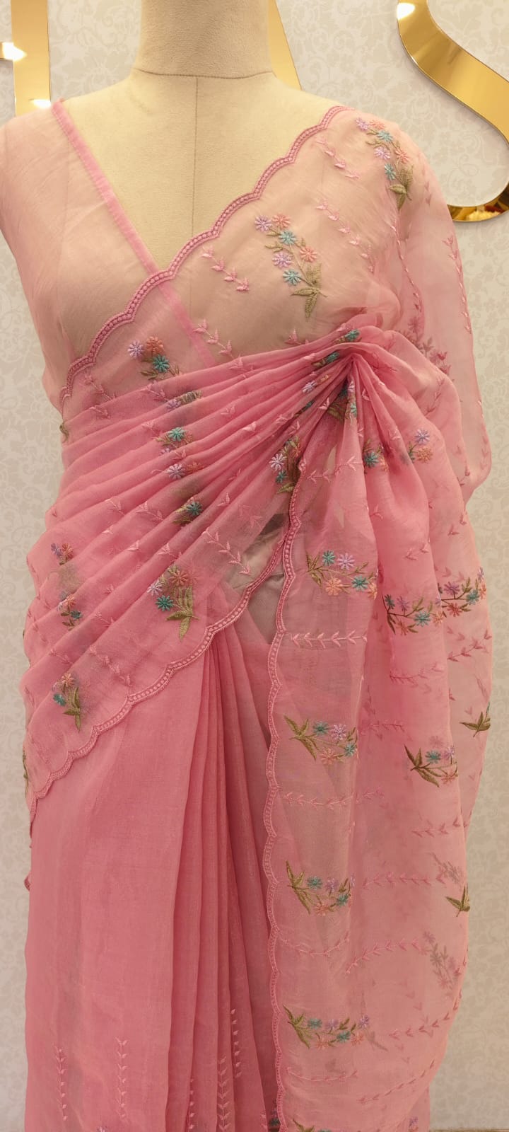 Organza saree