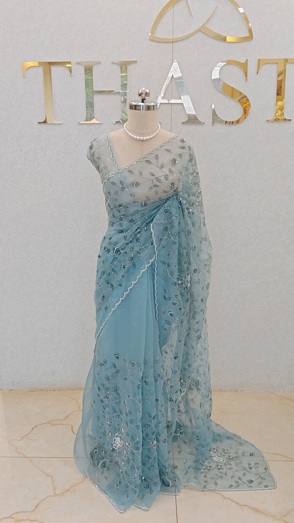CRUSH ORGANZA SAREE