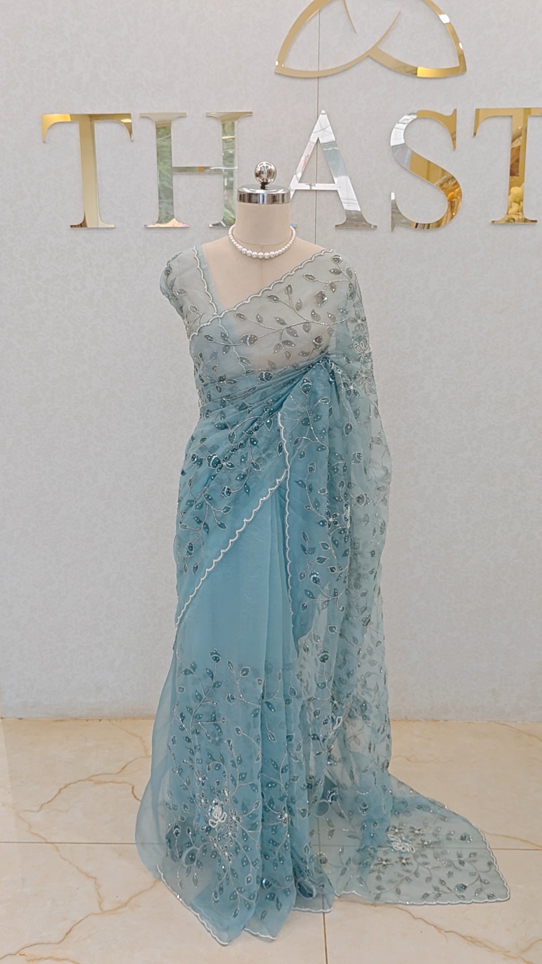 CRUSH ORGANZA SAREE
