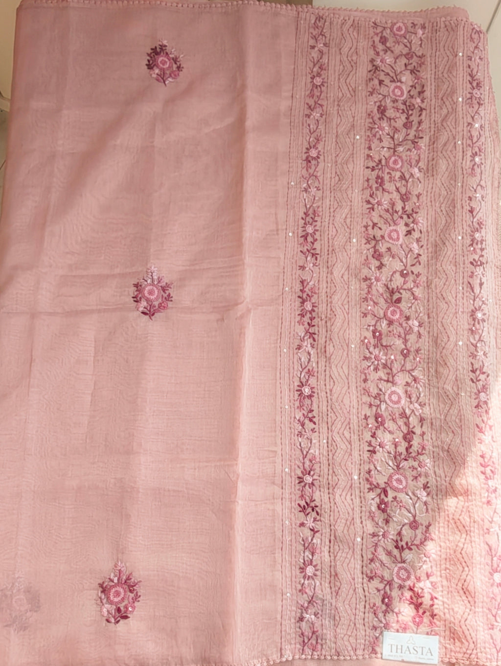 Chanderi tissue saree