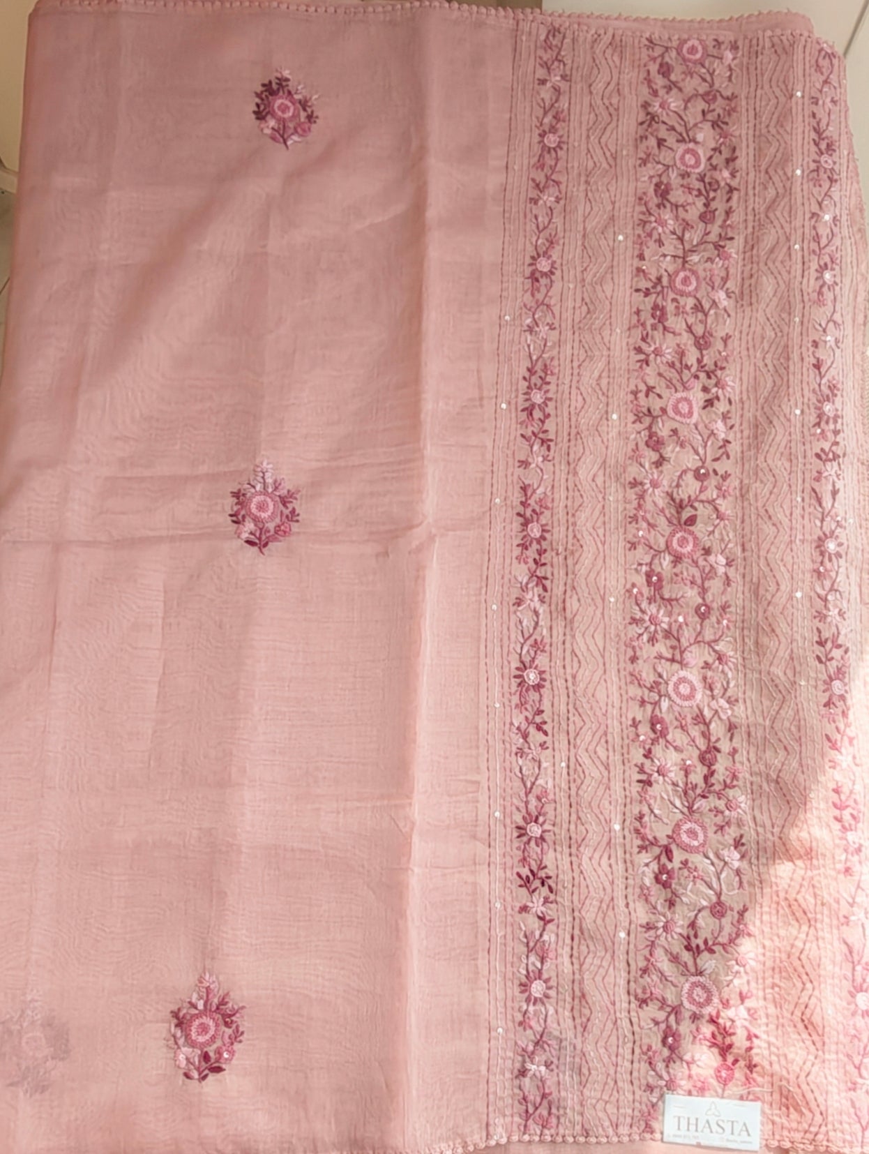 Chanderi tissue saree